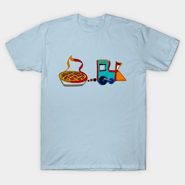 3.14 Pi Train T-Shirt by FancyNShtuff